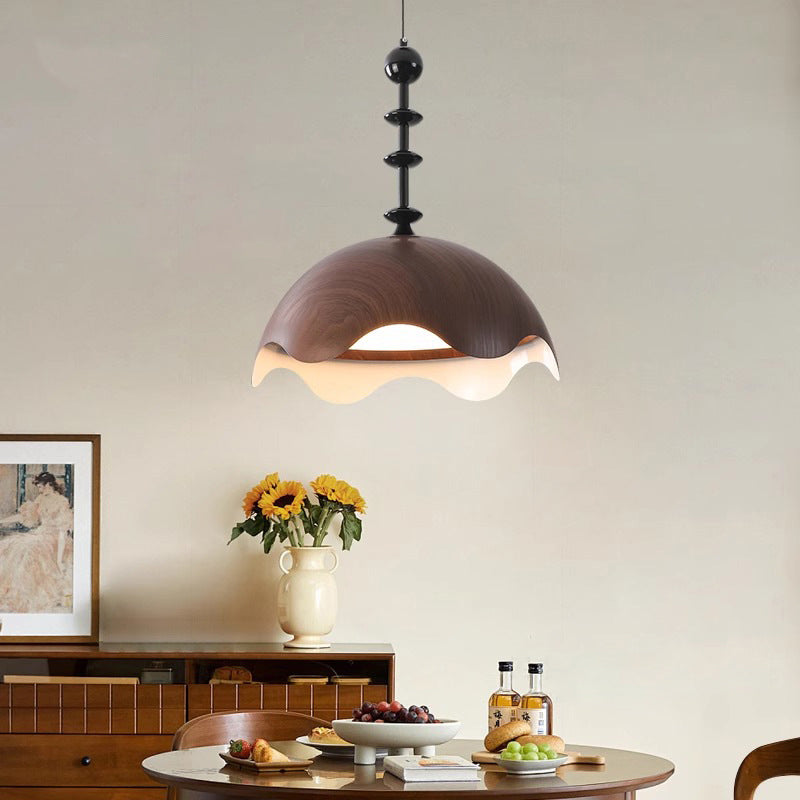 Traditional French Dome Metal Aluminum Light Guide Plate LED Pendant Light For Living Room