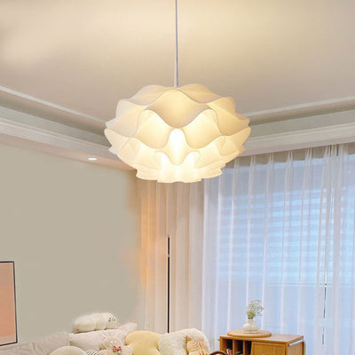 Contemporary Creative Flower Sphere Iron Acrylic 1-Light Pendant Light For Bedroom