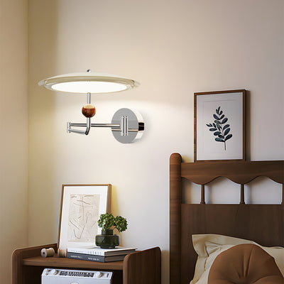 Modern Simplicity Flying Saucer Metal Acrylic LED Wall Sconce Lamp For Bedroom