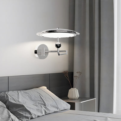 Modern Simplicity Flying Saucer Metal Acrylic LED Wall Sconce Lamp For Bedroom