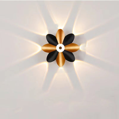 Contemporary Creative Waterproof Flower Aluminum LED Wall Sconce Lamp For Outdoor Patio