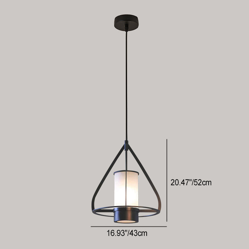 Modern Simplicity Cone Iron Marble LED Pendant Light For Bedroom