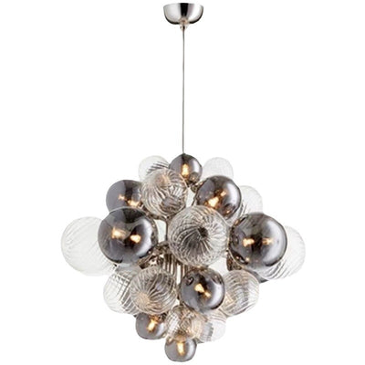 Contemporary Creative Modo Sphere Iron Glass 19-Light Chandelier For Living Room