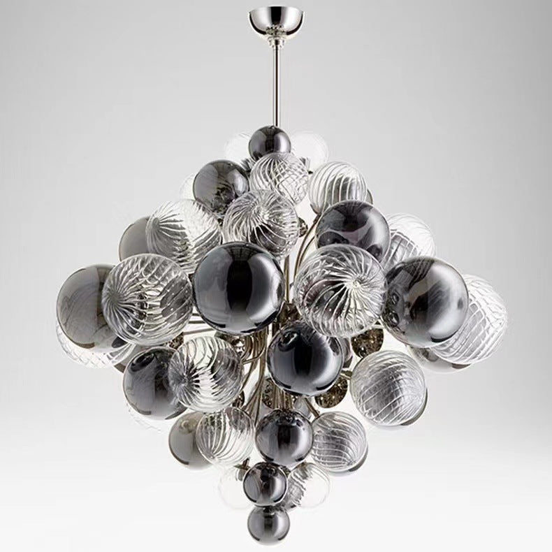 Contemporary Creative Modo Sphere Iron Glass 19-Light Chandelier For Living Room