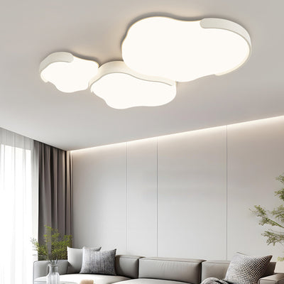 Modern Simplicity Cloud Cluster Iron Acrylic LED Flush Mount Ceiling Light For Bedroom