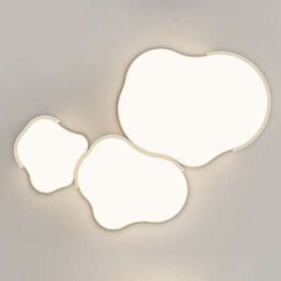 Modern Simplicity Cloud Cluster Iron Acrylic LED Flush Mount Ceiling Light For Bedroom