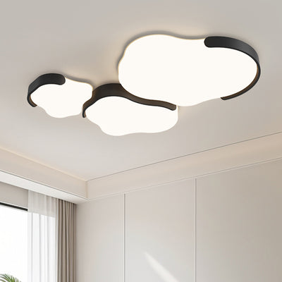 Modern Simplicity Cloud Cluster Iron Acrylic LED Flush Mount Ceiling Light For Bedroom