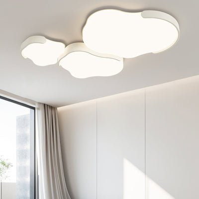 Modern Simplicity Cloud Cluster Iron Acrylic LED Flush Mount Ceiling Light For Bedroom