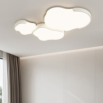 Modern Simplicity Cloud Cluster Iron Acrylic LED Flush Mount Ceiling Light For Bedroom