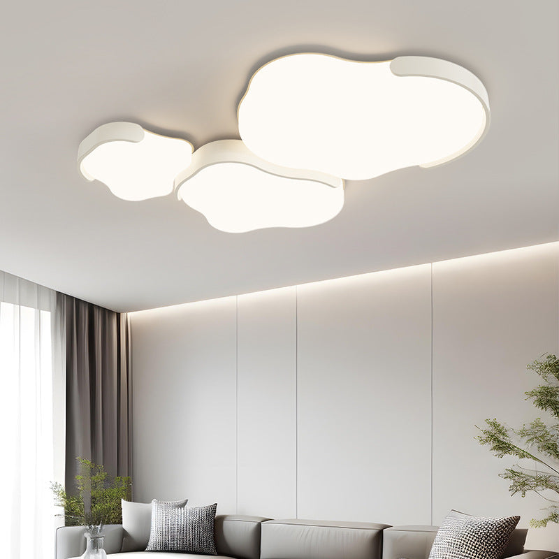 Modern Simplicity Cloud Cluster Iron Acrylic LED Flush Mount Ceiling Light For Bedroom