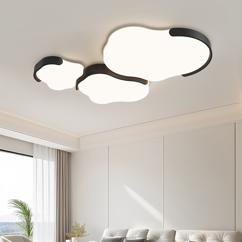 Modern Simplicity Cloud Cluster Iron Acrylic LED Flush Mount Ceiling Light For Bedroom