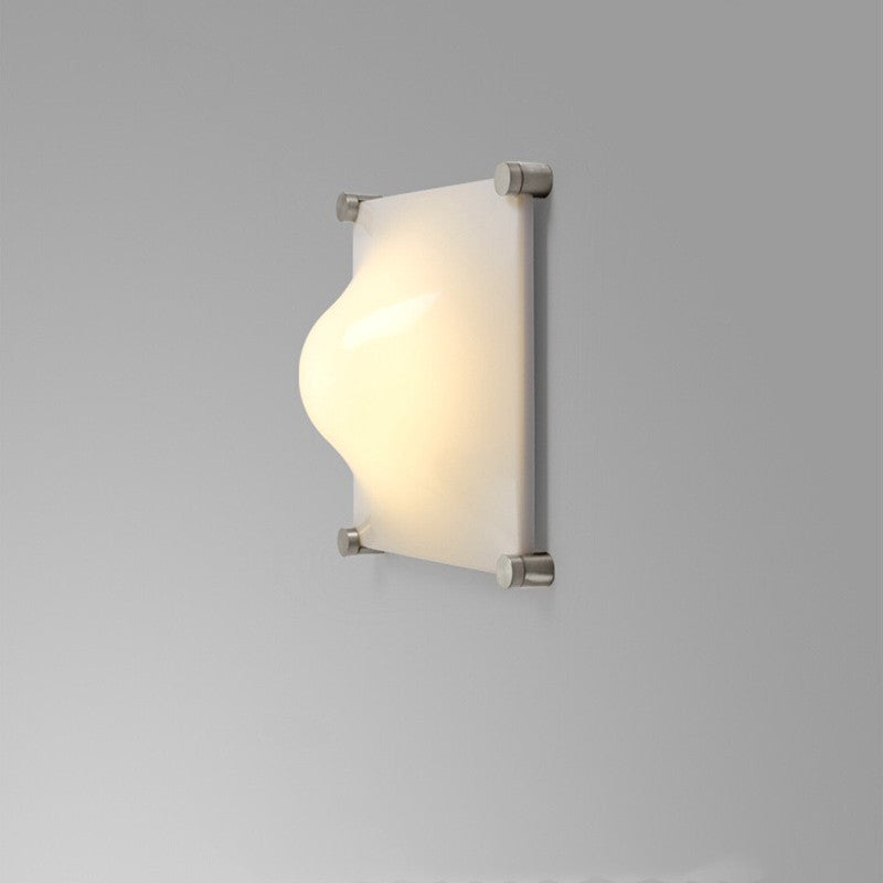 Modern Simplicity Square Iron Acrylic LED Wall Sconce Lamp For Bedroom