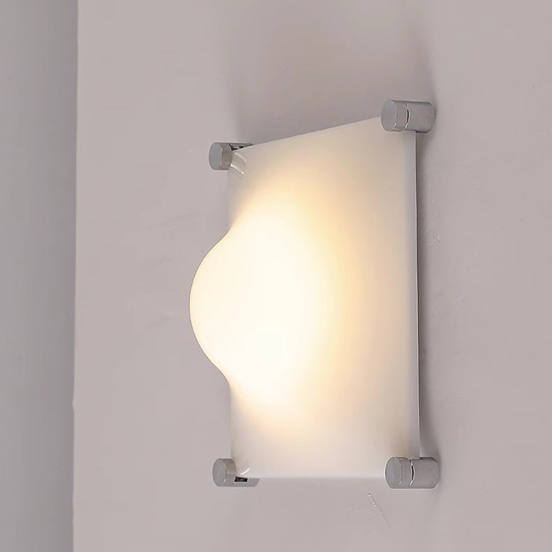 Modern Simplicity Square Iron Acrylic LED Wall Sconce Lamp For Bedroom