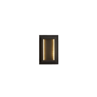 Modern Luxury Rectangular Copper LED Wall Sconce Lamp For Bedroom