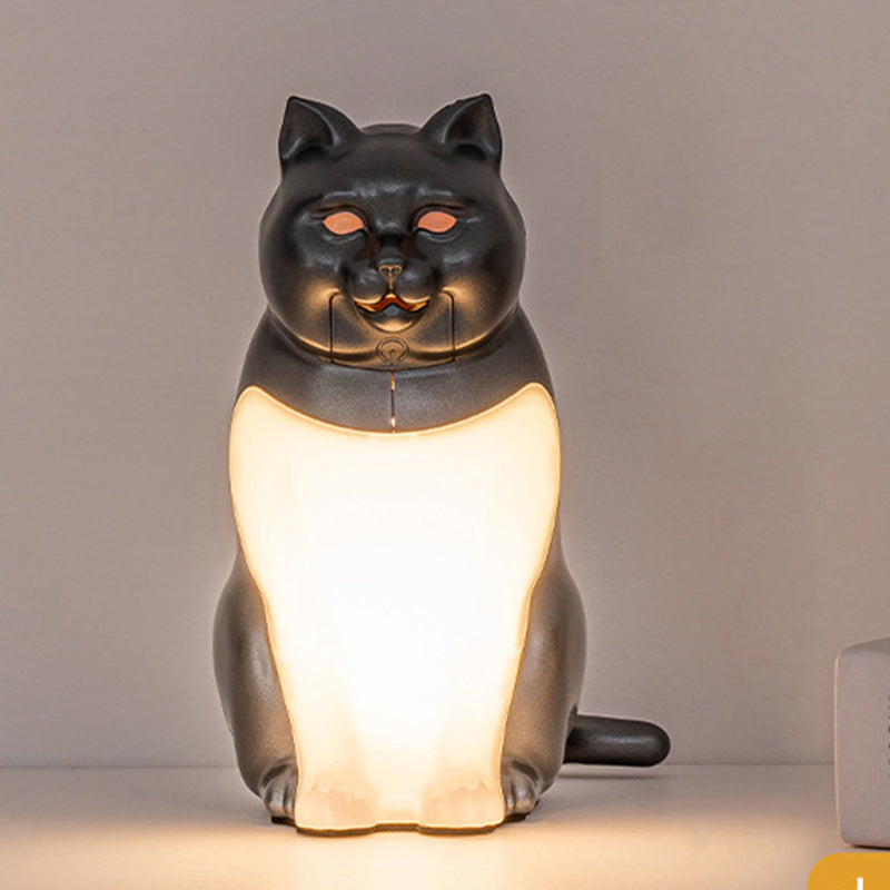 Contemporary Creative Cat ABS PC LED Table Lamp For Bedroom