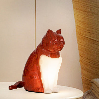 Contemporary Creative Cat ABS PC LED Table Lamp For Bedroom