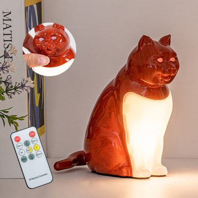 Contemporary Creative Cat ABS PC LED Table Lamp For Bedroom