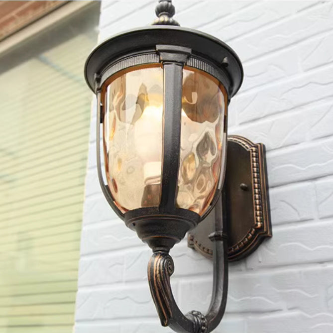 Contemporary Nordic Jar Aluminum Glass 1-Light Wall Sconce Lamp For Outdoor Patio