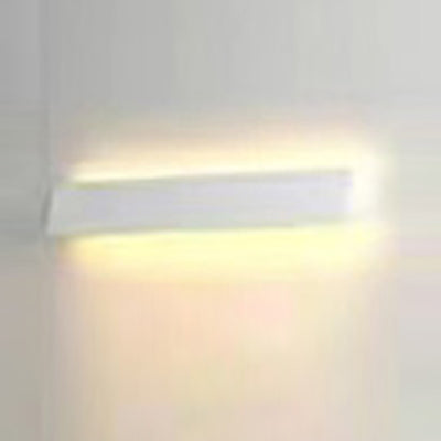 Modern Minimalist Solar Rectangle Aluminum LED Wall Sconce Lamp For Garden