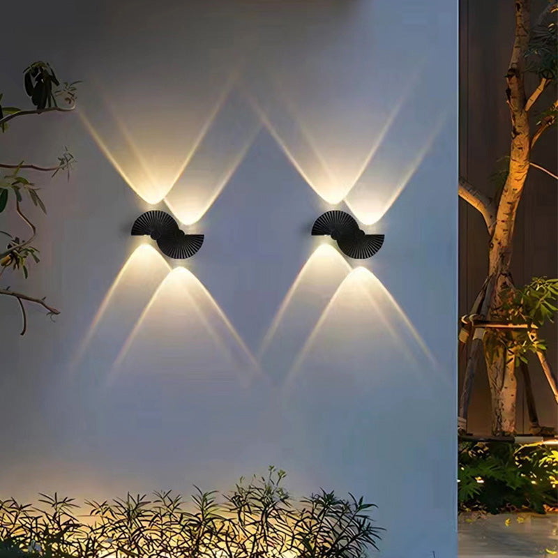 Modern Simplicity Semicircle Acrylic Aluminum LED Wall Sconce Lamp For Garden