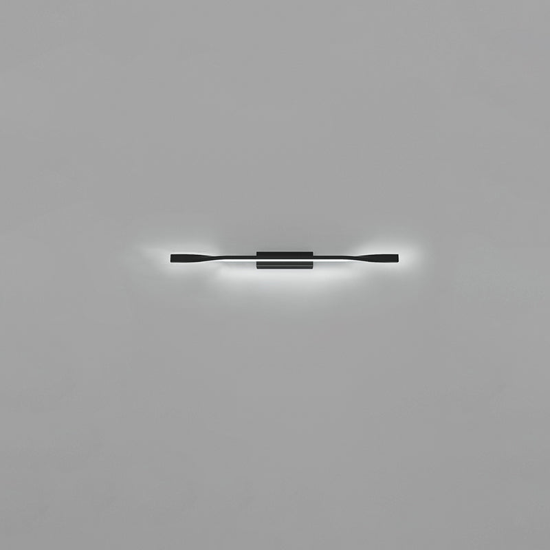 Modern Minimalist One Long Silicone Iron Aluminum LED Wall Sconce Lamp For Living Room