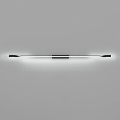 Modern Minimalist One Long Silicone Iron Aluminum LED Wall Sconce Lamp For Living Room