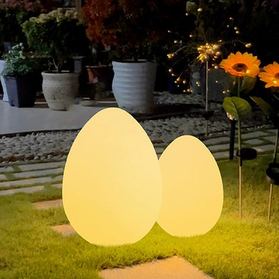 Modern Minimalist Solar Ambient Dinosaur Egg Waterproof PE LED Outdoor Light For Garden