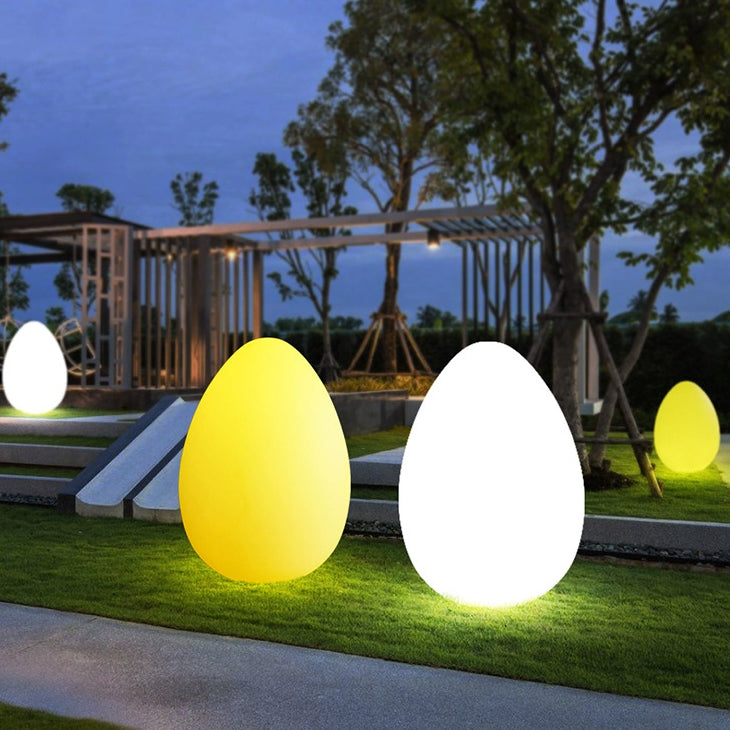 Modern Minimalist Solar Ambient Dinosaur Egg Waterproof PE LED Outdoor Light For Garden