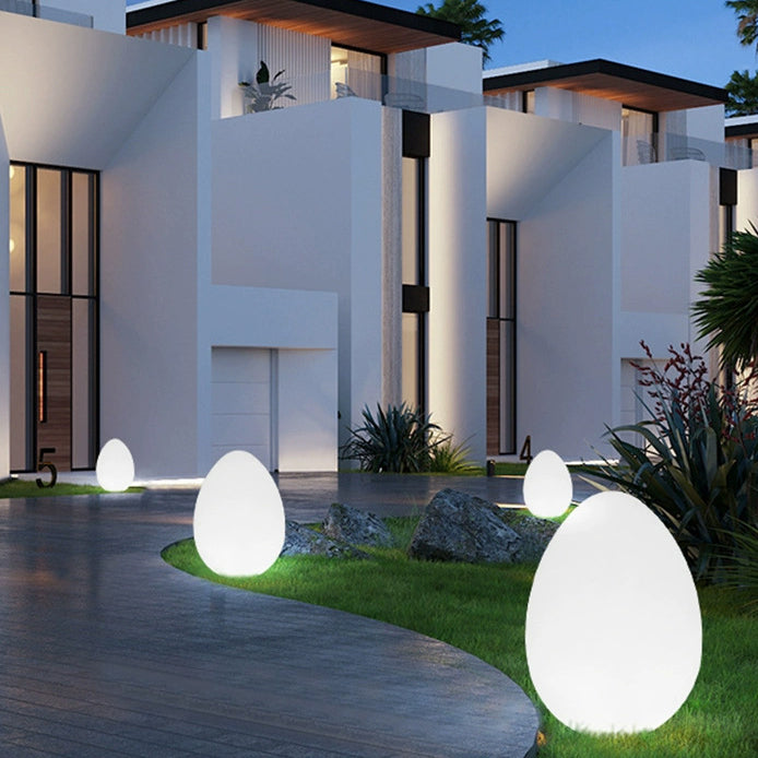 Modern Minimalist Solar Ambient Dinosaur Egg Waterproof PE LED Outdoor Light For Garden