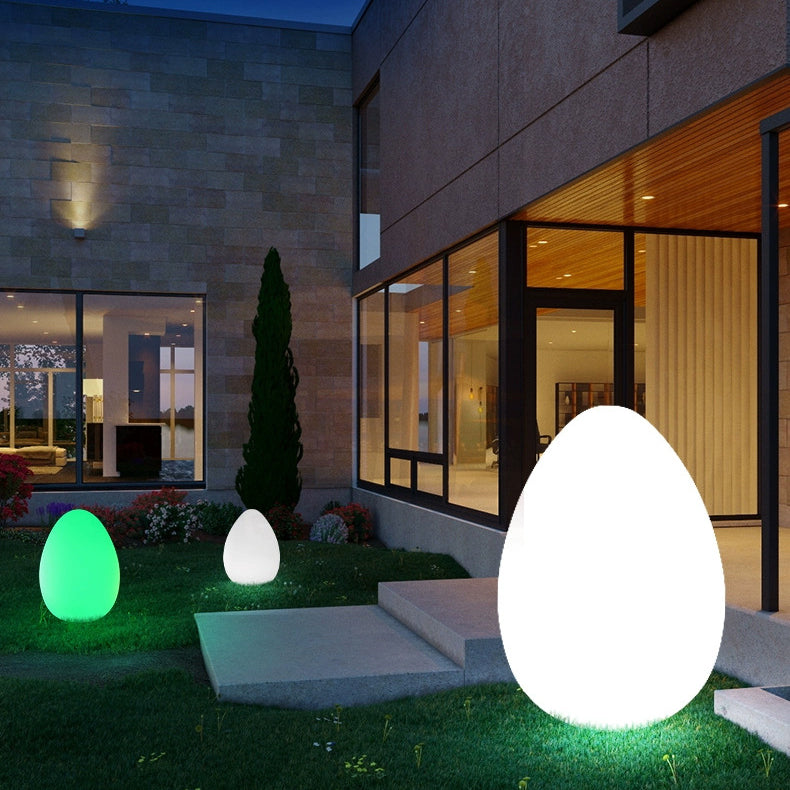 Modern Minimalist Solar Ambient Dinosaur Egg Waterproof PE LED Outdoor Light For Garden