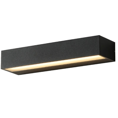 Modern Minimalist Rectangular Bar Waterproof Aluminum LED Wall Sconce Lamp For Garden