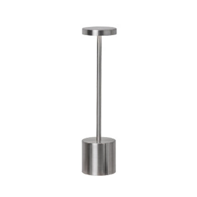 Modern Minimalist Round Cylinder Metal LED Table Lamp For Living Room