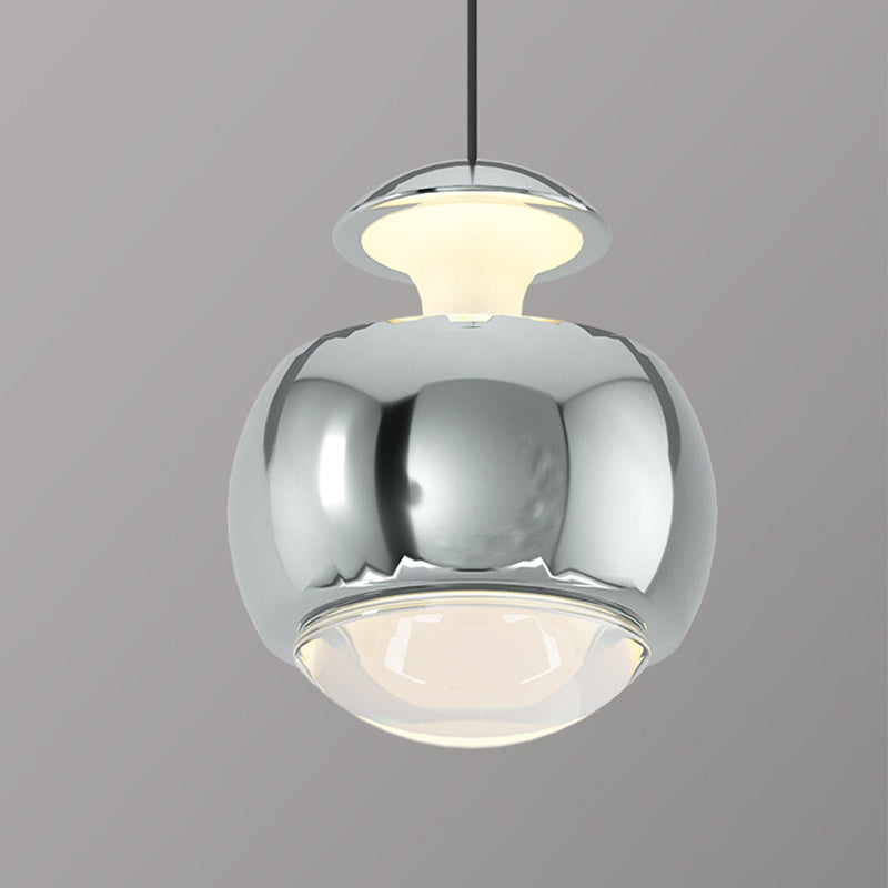 Moderne minimalistische hebbare Kugel Acryl Eisen LED Pendelleuchte für Wohnzimmer 