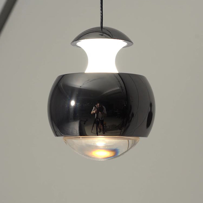 Moderne minimalistische hebbare Kugel Acryl Eisen LED Pendelleuchte für Wohnzimmer 