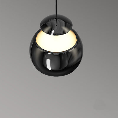 Moderne minimalistische hebbare Kugel Acryl Eisen LED Pendelleuchte für Wohnzimmer 