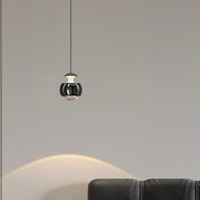 Moderne minimalistische hebbare Kugel Acryl Eisen LED Pendelleuchte für Wohnzimmer 