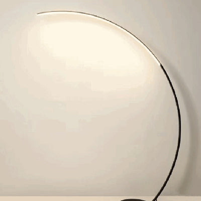 Modern Minimalist Curved Line Aluminum LED Standing Floor Lamp For Living Room