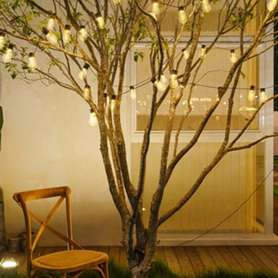 Modern Minimalist Round Long Line Glass Iron LED String Light For Garden