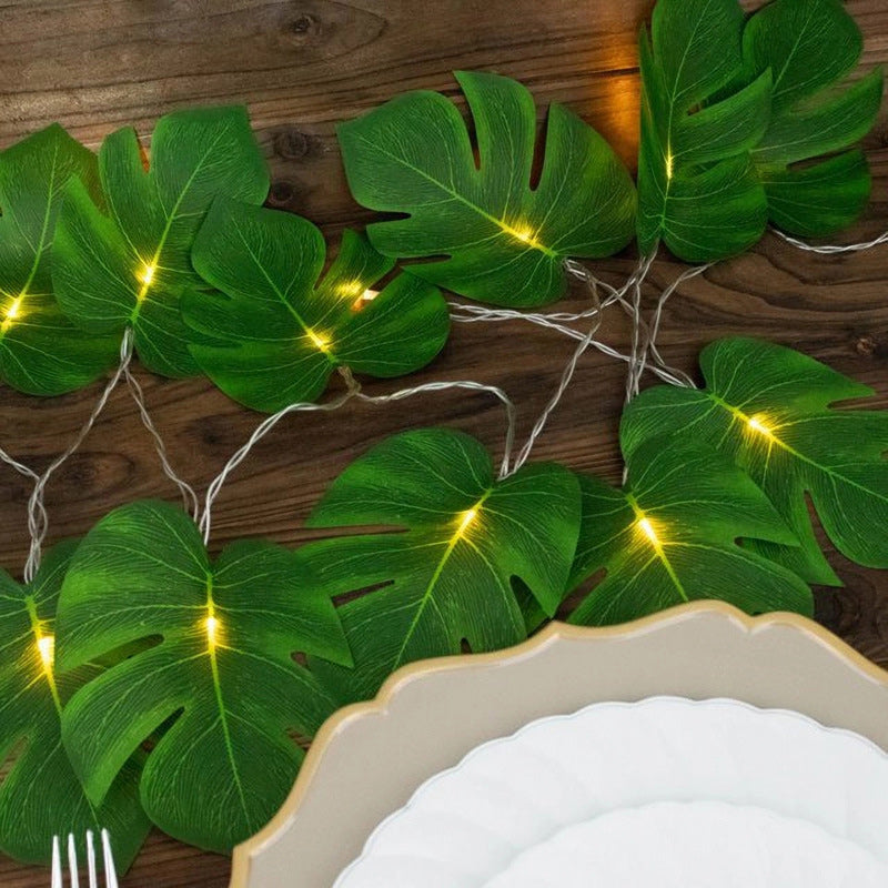 Modern Simplicity Leaf Plastic Waterproof LED String Light For Garden