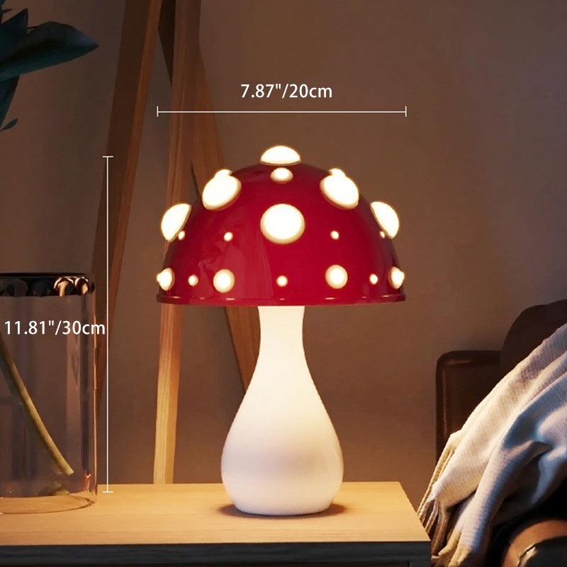 Moderne minimalistische Pilz PC Eisen 1-Licht Tischlampe für Wohnzimmer 