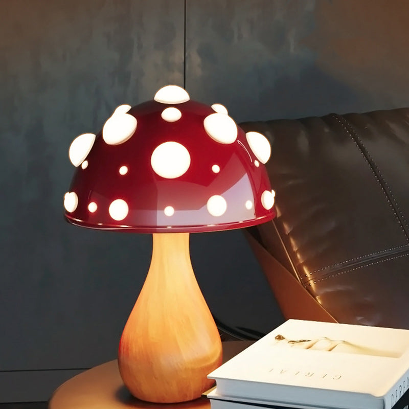 Moderne minimalistische Pilz PC Eisen 1-Licht Tischlampe für Wohnzimmer 