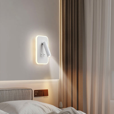 Moderne Einfachheit Runde Rechteck Quadrat Acryl Eisen LED Wand Leuchte Lampe Für Schlafzimmer 