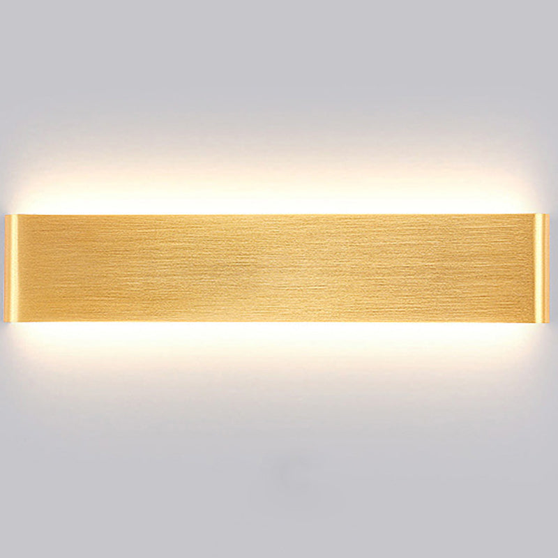 Moderne minimalistische Rechteck Acryl Aluminium LED Wandleuchte Lampe für Wohnzimmer 