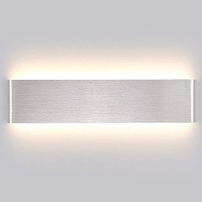 Moderne minimalistische Rechteck Acryl Aluminium LED Wandleuchte Lampe für Wohnzimmer 