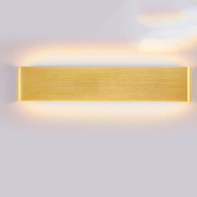 Moderne minimalistische Rechteck Acryl Aluminium LED Wandleuchte Lampe für Wohnzimmer 