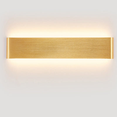 Moderne minimalistische Rechteck Acryl Aluminium LED Wandleuchte Lampe für Wohnzimmer 