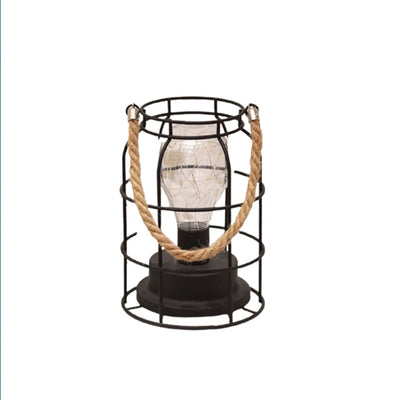 Modern Minimalist Vertical Strip Square Round Iron LED Table Lamp For Living Room