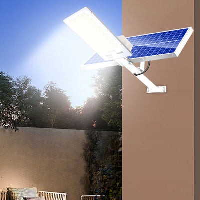 Modern Simplicity Rectangle Solar Waterproof ABS LED Wall Sconce Lamp For Garden