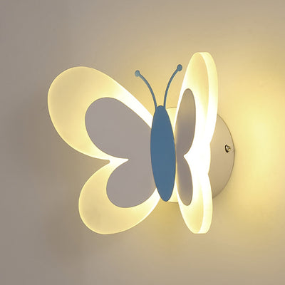 Moderne Art Deco Schmetterling Form Acryl Eisen LED Wand Leuchte Lampe Für Schlafzimmer 