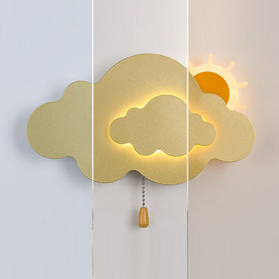 Moderne Art Deco Wolke Reißverschluss Acryl Eisen LED Wandleuchte Lampe für Wohnzimmer 